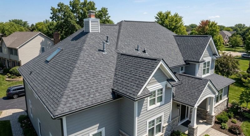 Residential roof in San Antonio, TX