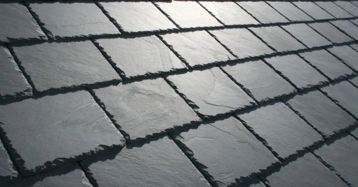 Slate roof on a residential home